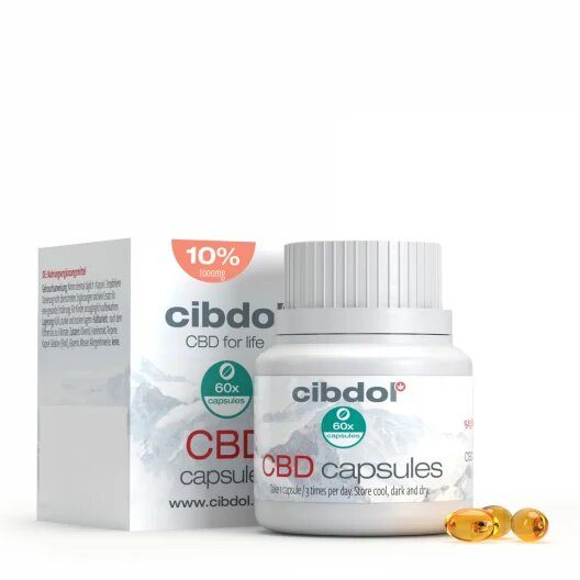 Gélules ou capsules au CBD 10% 16mg pas cher par Cibdol