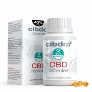 Gélules ou capsules au CBD 40% 68mg pas cher par Cibdol