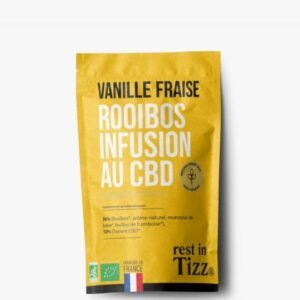 Rooibos bio infusion au CBD vanille fraise Rest In Tizz pas cher