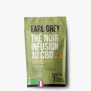 Thé noir bio infusion au CBD Earl Grey Rest In Tizz pas cher